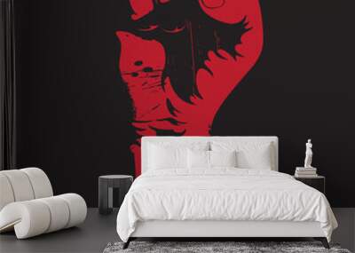 clenched fist Wall mural