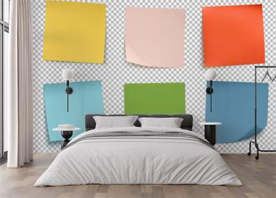 Multicolor post it notes Wall mural