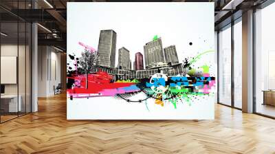 urban background Wall mural