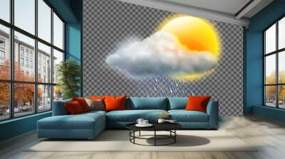 Weather icon Wall mural