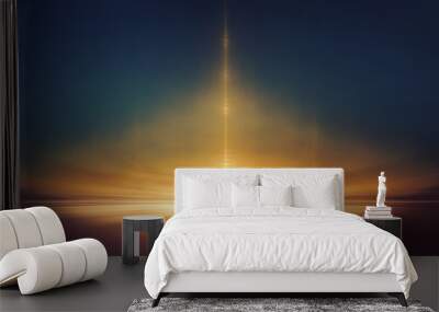 Mars desert like fantasy landscape Wall mural