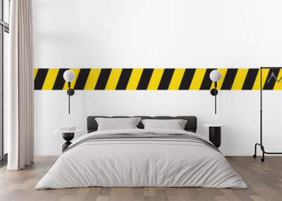 black and yellow warning line striped rectangular background yellow and black stripes on the diagonal Wall mural