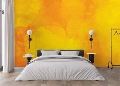 yellow fire texture background, orange grunge texture Wall mural