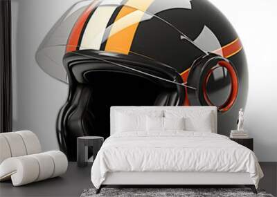 Helmet isolated on transparent or white background Wall mural