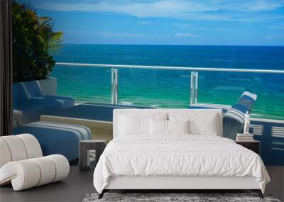 Condo Beachfront Balcony Wall mural