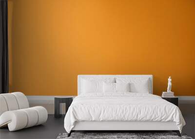 Color wall in empty room Wall mural