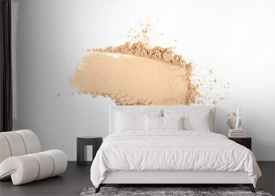 Facial powder on white background Wall mural