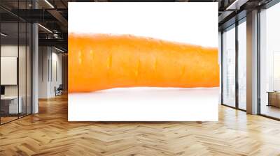 Fresh carrot on white background Wall mural