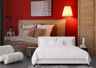 Interior of modern bedroom Wall mural