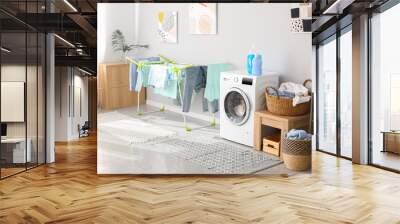 Interior of modern home laundry room Wall mural