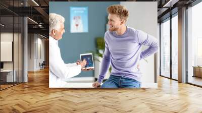 Male patient at urologist's office Wall mural