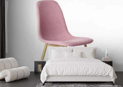 Stylish chair on white background Wall mural