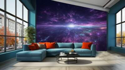 Star explosion in a galaxy of an unknown universe Wall mural