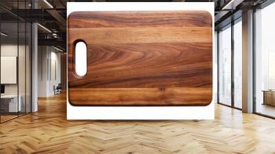 Rectangle wood cutting board on Transparent Background Png File Wall mural