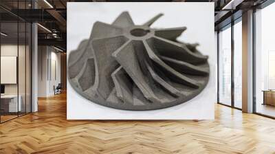 the turbine parts form metal 3d printer machine. Wall mural