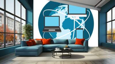 Devices Conect to Internet Wall mural