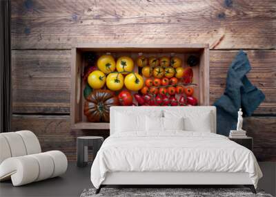 Heritage tomatoes selection Wall mural