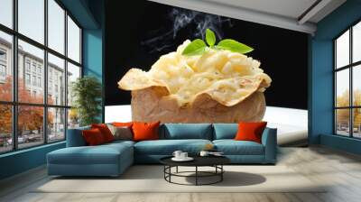 Hot baked potato Wall mural