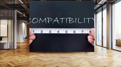 measuring compatibility Wall mural