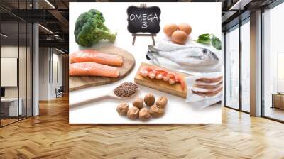 Omega 3 rich foods Wall mural