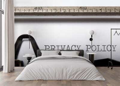 privacy policy Wall mural