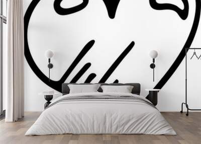 Artistic Studio Vector Wall mural