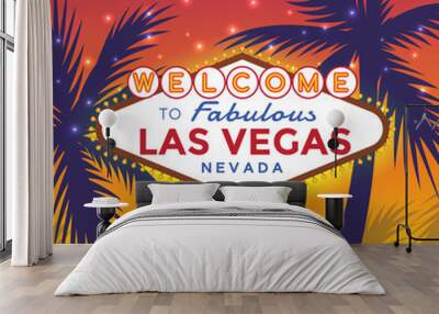 Welcome to Las Vegas Sign Wall mural