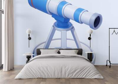 Telescope icon cartoon illustration Wall mural