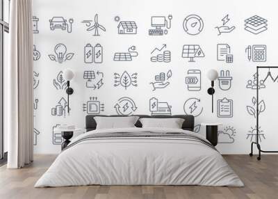 Solar icons Pixel perfect. System, sun, home, ....	
 Wall mural