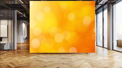 abstract orange bokeh background Wall mural