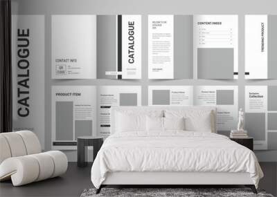 Modern Product Catalog, Brochure Design, Catalogue Template, Company Catalog, Beauty Product Catalogue Wall mural