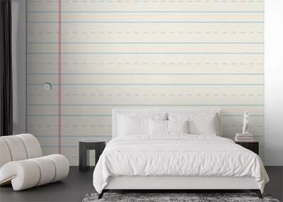 Alphabet Practice Paper Wall mural