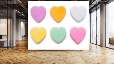 Candy Hearts Wall mural