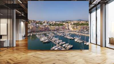 Vista aerea di Procida, Napoli, Italia Wall mural