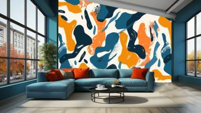 Abstract motifs pattern wallpaper Wall mural