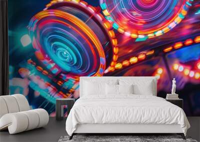 Carnival light pattern wallpaper Wall mural