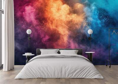 Clourful cloud wallpaper Wall mural