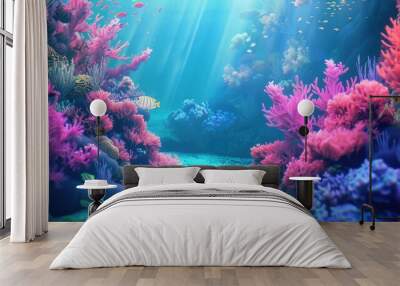 Coral reef underwater wallpaper Wall mural