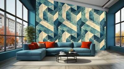 Geometric pattern seamless wallpaper Wall mural