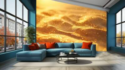 Golden sand pattern wallpaper Wall mural