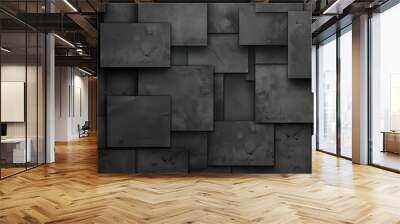 Gray pattern wallpaper Wall mural