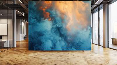 Smoke and gas wallpaper Wall mural