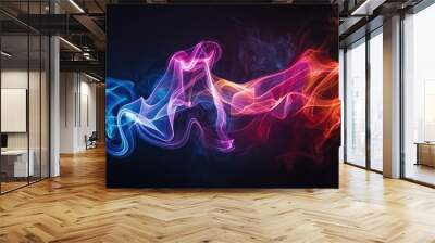 Smoke and gas wallpaper Wall mural