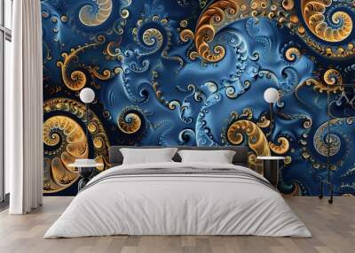 Spiral pattern wallpaper Wall mural