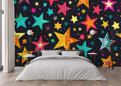 star pattern seamless wallpaper Wall mural