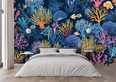 underwater coral wallpaper Wall mural