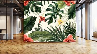 vintage floral pattern wallpaper Wall mural