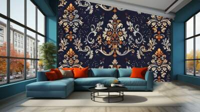 vintage vibe pattern wallpaper Wall mural