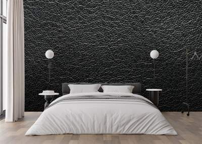 Black clean leather surface Wall mural