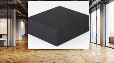 Black paper box perspective view Wall mural